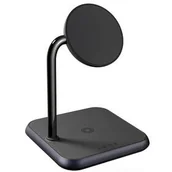 Ładowarki do telefonów - Bezprzewodowa ładowarka ZENS Aluminium 3 in 1 Magnetic Wireless (ZEDC19B) Czarna - miniaturka - grafika 1
