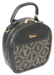 Torebka Damska ESLEE Okrągła Kuferek 8903 CZARNA - Torebki damskie - miniaturka - grafika 4