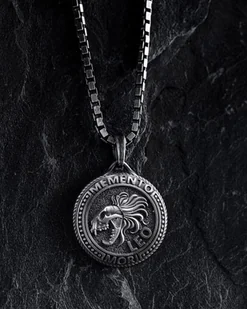 Wisiorek Znak zodiaku - LEO. MEMENTO MORI (lew) - Wisiorki - miniaturka - grafika 1