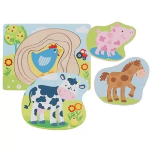 Puzzle Warstwowe Zwierzątka Na Farmie - Puzzle - miniaturka - grafika 1