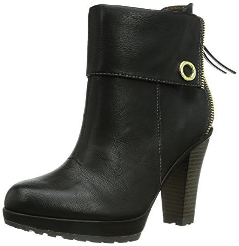 s.Oliver 25401 damskie kozaki z krótką cholewką, czarny - Czarny Black 1-41 EU