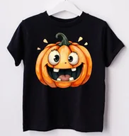 Koszulki dla dziewczynek - koszulka z dynią dynia31 - miniaturka - grafika 1