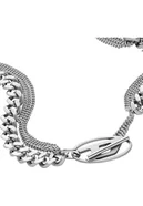 Diesel męski naszyjnik ze stali szlachetnej z zapięciem Toggle