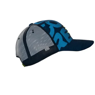 COMPRESSPORT Czapka lifestyle TRUCKER CAP niebiesko-żółta - Czapki i chusty sportowe męskie - miniaturka - grafika 2