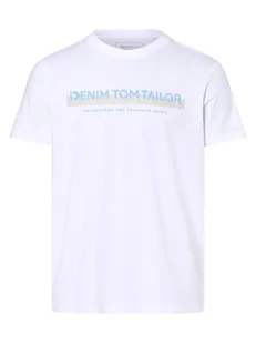 Tom Tailor Denim - T-shirt męski, biały - Koszulki męskie - miniaturka - grafika 1