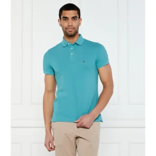 Tommy Hilfiger Polo Slim Fit pique - Koszule męskie - miniaturka - grafika 1
