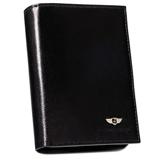 PETERSON PTN-317-P skórzany portfel męski RFID czarny PTN 317-P BLACK - Portfele - miniaturka - grafika 1