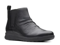 Botki damskie - Un Adorn Mid [black leather] - rozmiar 42 - miniaturka - grafika 1
