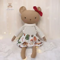 Maskotki i pluszaki - Świąteczna przytulanka Miś Laura Boże Narodzenie mikołajki GOTOWA - miniaturka - grafika 1