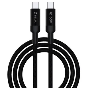 Devia Kabel Extreme PD USB-C - USB-C 1,5 m 100W czarny - Kable USB - miniaturka - grafika 1