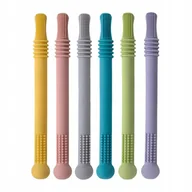 Skoczki dla dzieci - SILIKONOWE RURKI DO UCISKANIA DZIĄSEŁ NIEMOWLĄT ZĄBKOWANIE - miniaturka - grafika 1