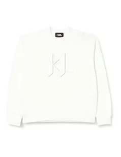 KARL LAGERFELD Bluza damska, unisex, odzież wypoczynkowa, biała, XL (DE) - Bluzy damskie - miniaturka - grafika 1