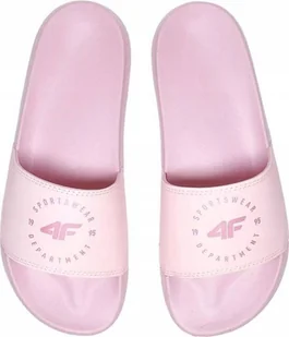 ﻿Klapki basenowe damskie 4F MM00FFLIF044A różowe - Klapki i japonki damskie - miniaturka - grafika 1
