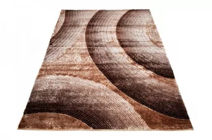 DYWAN SHAGGY TOPS 140x190cm POLIESTER BRĄZ SKPD 20 - Dywany - miniaturka - grafika 1