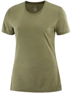 Koszulki sportowe damskie - Salomon Koszulka Comet Short Sleeve W Martini Olive C14856 - miniaturka - grafika 1