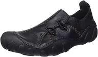Klapki i japonki męskie - Clarks Męskie klapki Mamo Spirit 2, czarna skóra, 42.5 EU - miniaturka - grafika 1