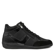 Sneakersy damskie - Sneakersy Geox D Myria D4668B 0EKHH C9999 Czarny - miniaturka - grafika 1