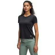Koszulki i topy damskie - Damska Koszulka z krótkim rękawem UNDER ARMOUR UA LAUNCH CAMO SHORTSLEEVE 1386337-001 – Czarny - miniaturka - grafika 1