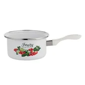 Rondle - Rondel emaliowany prosty Kalina 16 cm 1150 ml biały - miniaturka - grafika 1