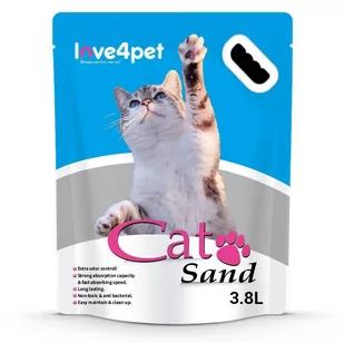 Żwirek Silikonowy CAT SAND 4x3,8l - Żwirek dla kotów - miniaturka - grafika 3