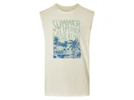 Koszulki męskie - esmara® T-shirt męski z bawełny (Beżowy, M (48/50)) - miniaturka - grafika 1