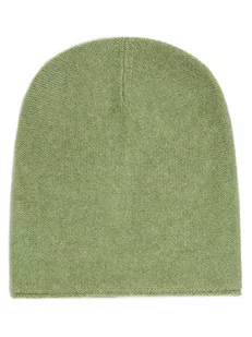 Marie Lund - Damska czapka z czystego kaszmiru, zielony - Czapki damskie - miniaturka - grafika 1