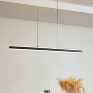 Lampy sufitowe - Lampa wisząca LED Lucande Pendolo, czarny, aluminium, 120 cm - miniaturka - grafika 1