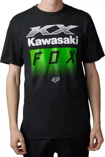 Koszulki męskie - t-shirt męski FOX (KAWASAKI) FOX TEE Black - grafika 1