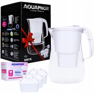 Dzbanek Filtrujący Aquaphor Onyx 4,2 + 3X Duży - Dzbanki filtrujące - miniaturka - grafika 1