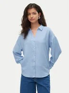 Koszule damskie - Vero Moda Koszula Melaney 10316389 Niebieski Loose Fit - miniaturka - grafika 1