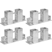 Akcesoria kominkowe - STOJAK NA DREWNO KOMINKOWE 4x WSPORNIKI PROFILE - miniaturka - grafika 1