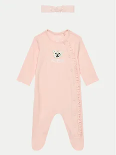 Guess Pajac S4YG07 KC870 Różowy - Pajacyki dla niemowląt - miniaturka - grafika 1