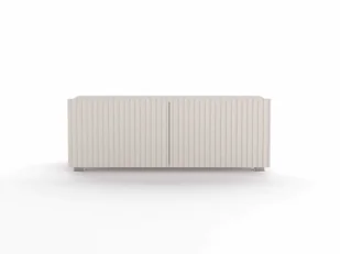 Szafka RTV Stojąca KOLDER Szerokość 100 cm Cashmere Ryflowany Front Do Salonu KL-01-CAH - Szafki RTV Szafka RTV Stojąca KOLDER Szerokość 100 cm Cashmere Ryflowany Front Do Salonu KL-01-CAH - Szafki RTV - miniaturka - grafika 1