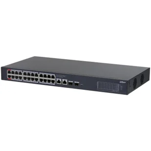 Dahua Technology CS4228-24GT-240 łącza sieciowe Zarządzany L2 Gigabit Ethernet (10/100/1000) Obsługa PoE Czarny - Pozostałe akcesoria sieciowe - miniaturka - grafika 1
