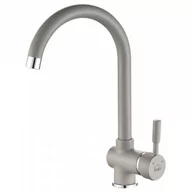 Baterie kuchenne - LAVEO BQX 968D LETE Bateria zlewozmywakowa stojąca z wylewką U Jednouchwytowa Sposób montażu: stojący Głowica: 35 mm Zasięg wylewki: 182 mm Wykończenie: szare - miniaturka - grafika 1