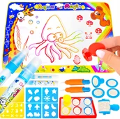 Kolorowanki, wyklejanki - Mata Wodna Do Malowania Pieczątki Formy Zestaw Xxl - miniaturka - grafika 1