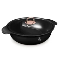 Garnki - GARNEK TYTANOWY HOT POT Z POKRYWĄ 30cm BERLINGER HAUS BH-8627 BLACK ROSE - miniaturka - grafika 1