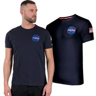 Odzież taktyczna i umundurowanie - Koszulka Alpha Industries Space Shuttle T 176507 07 - Granatowa - miniaturka - grafika 1