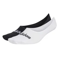 Skarpetki męskie - Skarpety stopki ADIDAS T LIN BALLER 2P HT3448 – Biały - miniaturka - grafika 1