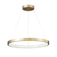 Lampy sufitowe - Zing Ring 60 A - żyrandol LED 60cm pierścień złoty mosiądz - miniaturka - grafika 1