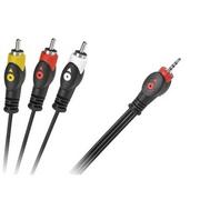 Kable - NoName Kabel Kabel Jack 3,5-3 RCA 1,5m KPO2854L-1,5 - miniaturka - grafika 1