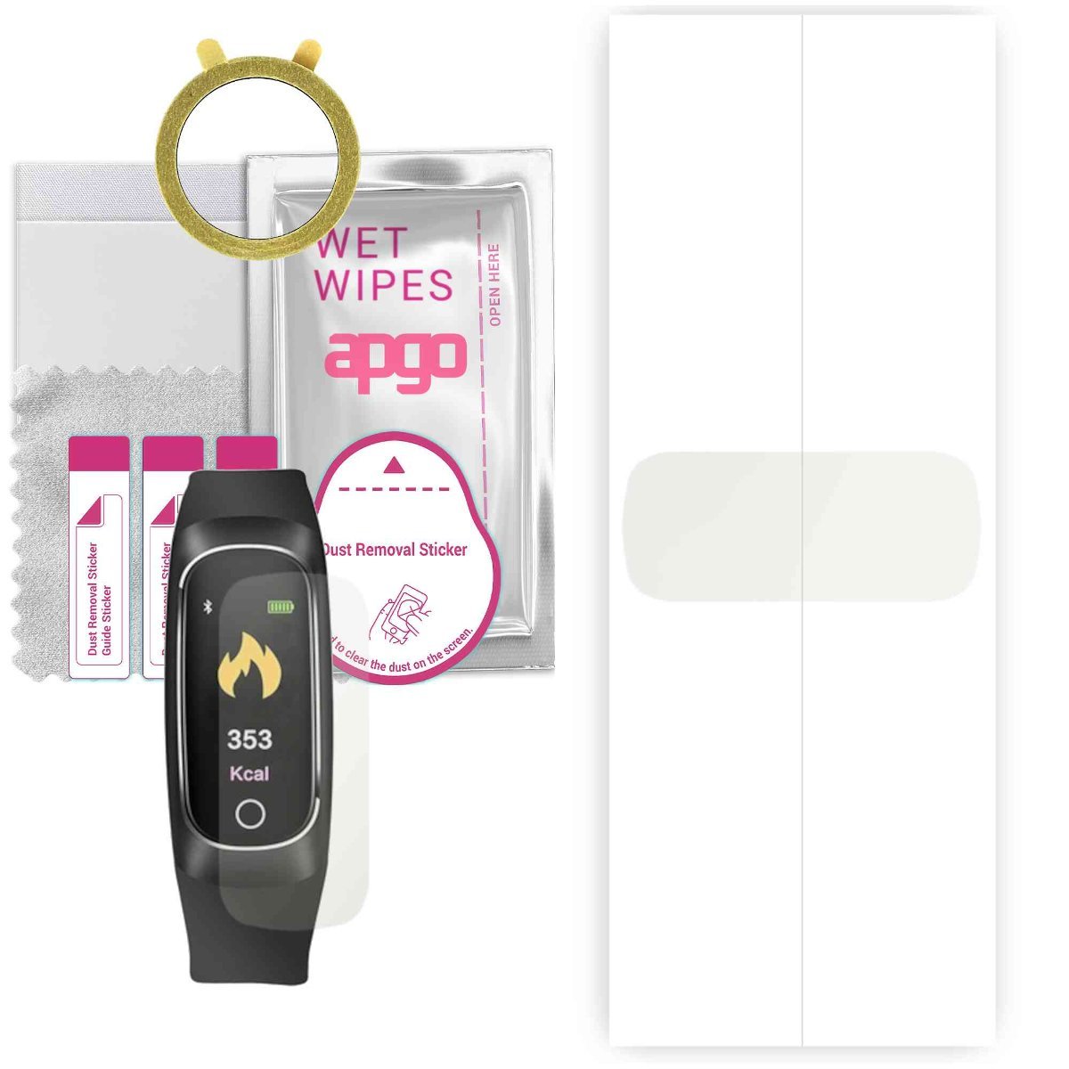 1x Folia hydrożelowa MATOWA do Maxcom FW12 Oxygen - apgo Smartwatch Hydrogel MATTE Protection Ochrona na ekran smartwatcha