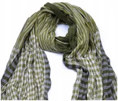 Apaszki i szaliki męskie - WISKOZA 100% Duży Szalik 200x70cm Szal Męski w12 - miniaturka - grafika 1