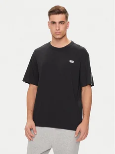 Reebok T-Shirt Cl Court Sport Ss Tape Tee 100202807 Czarny Regular Fit - Koszulki męskie - miniaturka - grafika 1