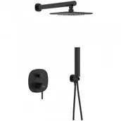 Baterie podtynkowe - LAVEO BAP 701P POLLABateria natryskowa podtynkowa z zestawemJednouchwytowaSpos$939b monta$940u podtynkowyG$941owica 35 mmWyko$942czenie czarne - miniaturka - grafika 1