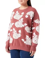 Swetry damskie - aleva Damski sweter z perłami 10425112-AL04, brudny róż, biały, M/L, brudny róż, biały, M-L - miniaturka - grafika 1