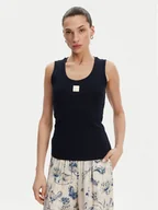 Koszulki i topy damskie - Fracomina Top FP25ST2001J40101 Granatowy Slim Fit - miniaturka - grafika 1