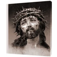 Ikony i obrazy sakralne - Obraz religijny na płótnie Jezus Chrystus Umęczony - Ecce Homo - miniaturka - grafika 1