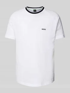 T-shirt z nadrukiem z logo - Koszulki męskie - miniaturka - grafika 1