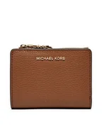 Portfele - MICHAEL Michael Kors Mały Portfel Damski 32S4G8ED7L Brązowy - miniaturka - grafika 1